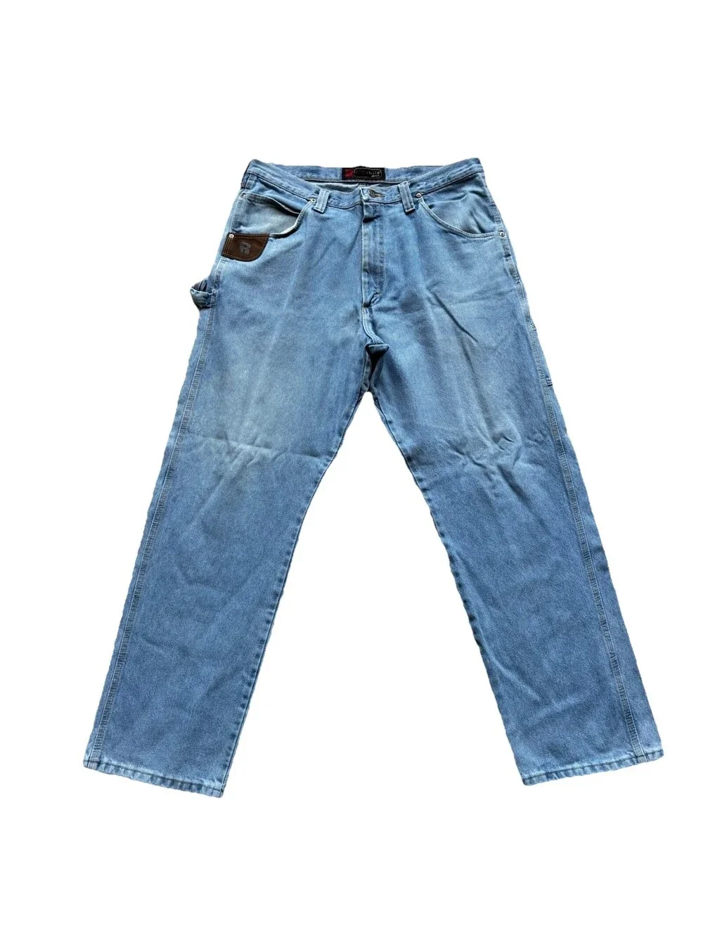 Wrangler RIGGS Carpenter Jeans Men's 36Wx32L* Blue Workwear Relaxed Fit Denim